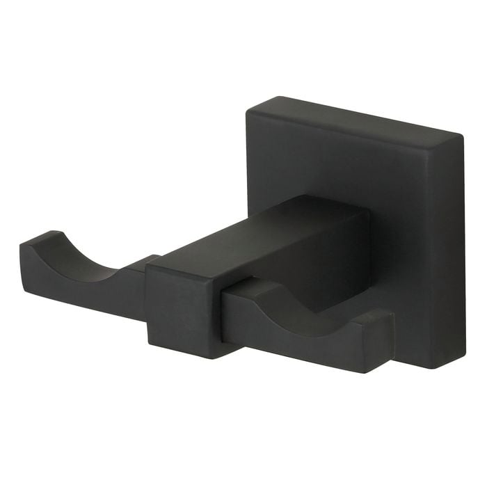 Mondella Matte Black Rococo Double Robe Hook