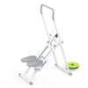 Advwin Adjustable Stair Stepper w/Twisting Waist Disc, Full Body Vertical Climber Exercise Machine for Home White