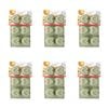 6x 6pc Topchef Silicone Heat Resistant Mould 30x17cm Heart Assorted