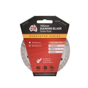 DTA 105mm Renovator Series Turbo Diamond Blade