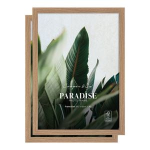 Cooper & Co. Set Of 2 29.7x42cm Oak Premium Paradise Wooden Photo Frame