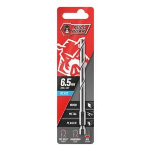 Full Boar 6.5mm Hex Shank M2 HSS Drill FBHSSM2-065HX