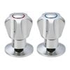 Shaw & Mason Chrome Classic Style Basin Top Assembly - Pair