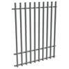 ProtectorAl 0350-1200W x 1500H Monument Aluminium Batten Pool Fence Panel with Mid Rail