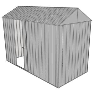 Build-a-Shed 1.5 x 3.0 x 2.3m Single Sliding Side Door Gable Shed - Zinc