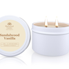 Sandalwood Vanilla Soy Candle Tin 165g