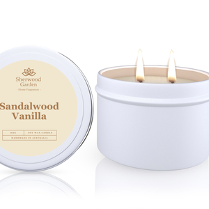 Sandalwood Vanilla Soy Candle Tin 165g