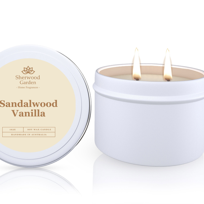 Sandalwood Vanilla Soy Candle Tin 165g