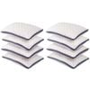 2x 4pc Royal Comfort Luxury Chiro Comfort Air Mesh Pillow 50x75cm - White/Blue