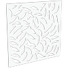 ProtectorAl 300-1200 x 300-1200mm Pearl White Large Leaf Unframed Solid Aluminium Decorative Panel 
