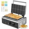 VEVOR Commercial Waffle Maker 10PCS 1550W Non-Stick Stainless Steel for Restaurant