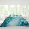 3D Blue Abstract Marble Texture Quilt Cover Set Bedding Set Pillowcases 128