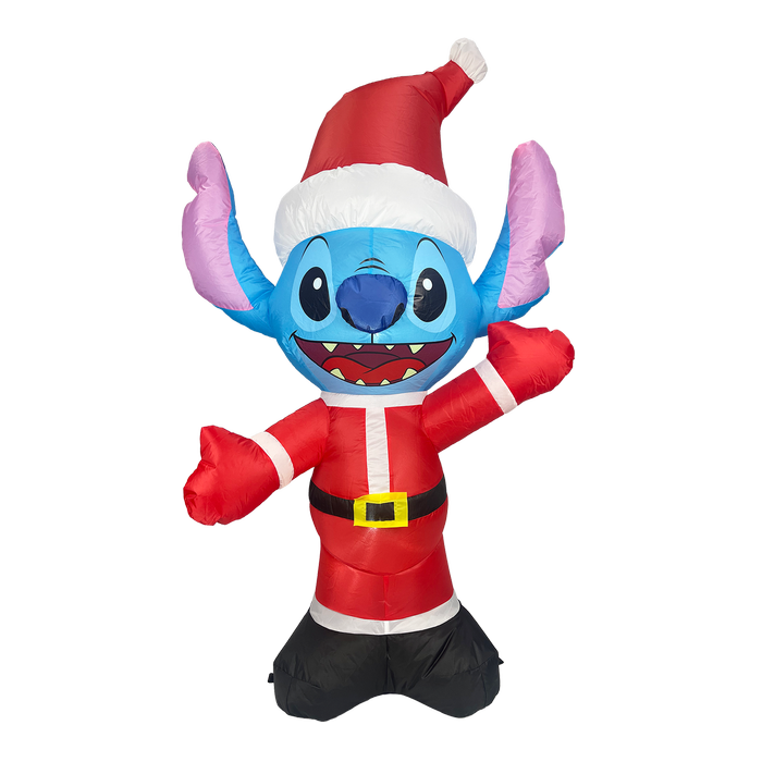 Disney 1.2m Festive Stitch Inflatable With Internal LED Lights