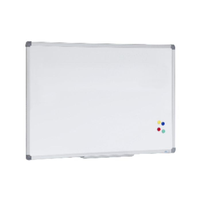 Whiteboard Communicate 1200x900mm Magnetic Alum Frame Pen Tray & 4x Col Magnets Inlcuded
