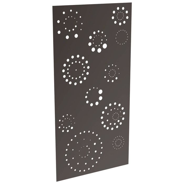 ProtectorAl 300-1200 x 1201-2400mm Black Satin Fireworks Unframed Solid Aluminium Decorative Panel 