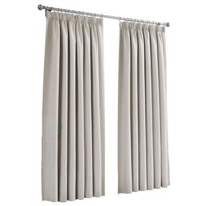 Feiglin 240 x 205cm  Pencil Pleat Silver Blockout Curtain