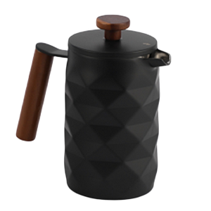 Coffee Culture Diamond French Press Matt Black - 600ml