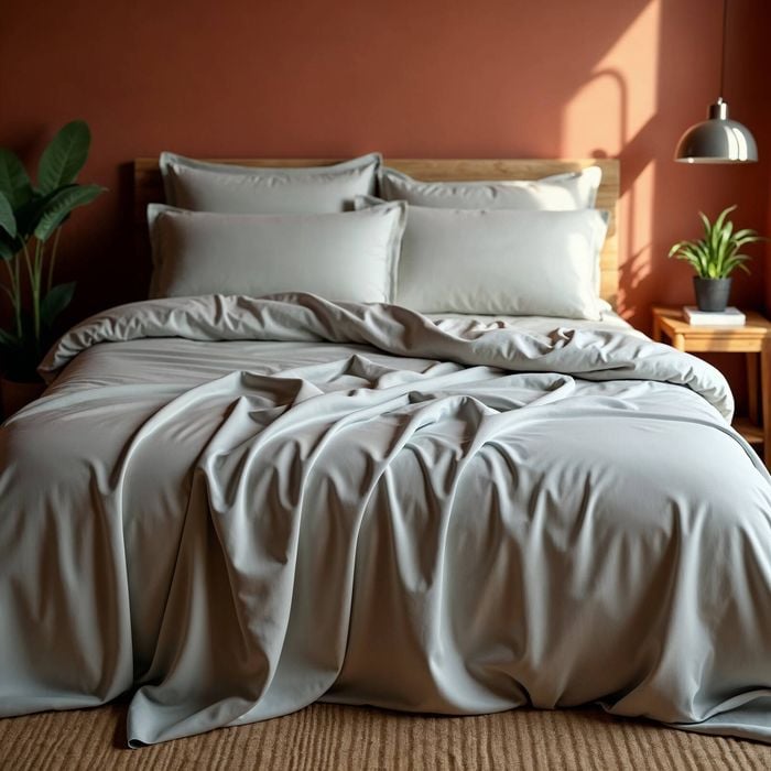 Royal Comfort 1000tc Balmain Bamboo Cotton Sheets Set Dove Queen