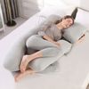 Ufurniture Pregnancy Pillow Nursing Feeding Sleeping Full Body Support Light Grey