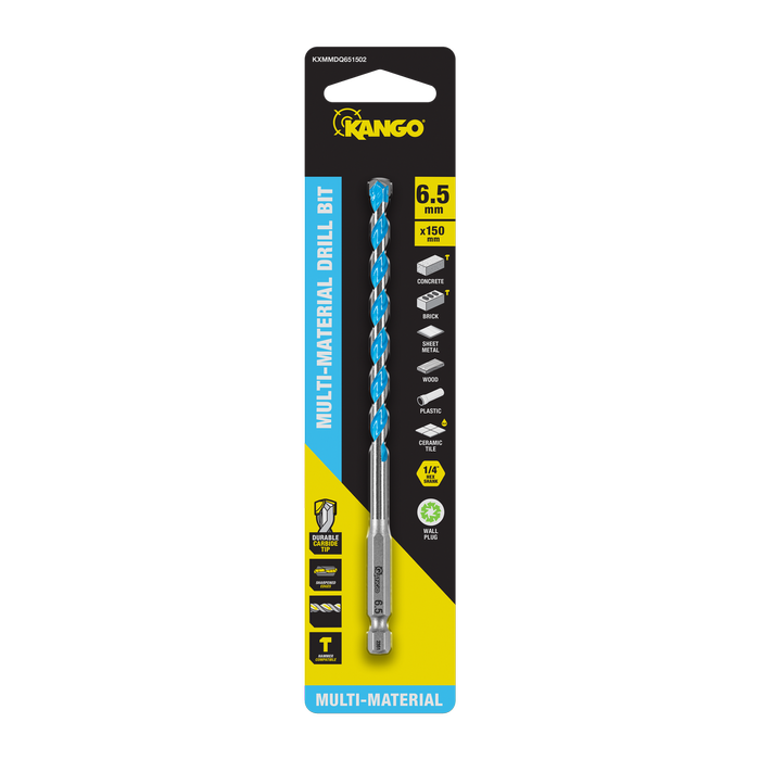 Kango 6.5 x 150mm 1/4" Multi-Material Drill Bit