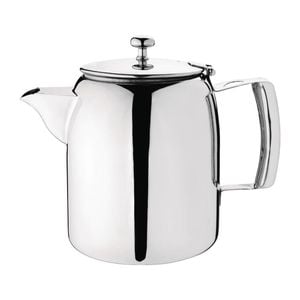 Olympia Teapot Cosmos Stainless Steel Mirror Finish J324 1.4l 177x220x133mm Non-drip Spout Beverage Service