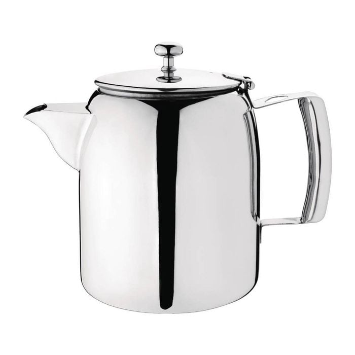 Olympia Teapot Cosmos Stainless Steel Mirror Finish J324 1.4l 177x220x133mm Non-drip Spout Beverage Service