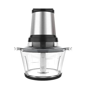 Powerful 400W Electric Food Processor & Chopper, 2L Glass Bowl, 4 Steel Blades