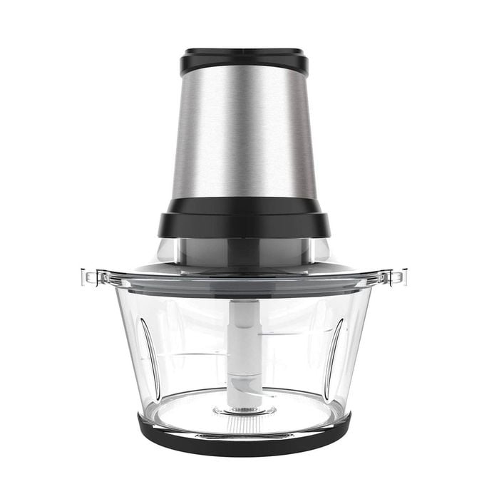 Powerful 400W Electric Food Processor & Chopper, 2L Glass Bowl, 4 Steel Blades