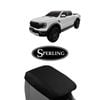 For Ford Ranger (py) Platinum, Raptor, Stormtrak (phev) 2022 - Current Sperling Custom Black Neoprene Black Car Console Cover