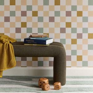 Wallpaper Trader Tiny Checkers, Sage