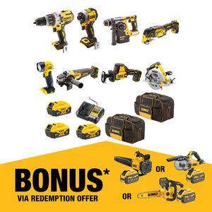 DeWALT 18V XR 5.0Ah 8 Piece Combo Kit DCZ801P3-XE