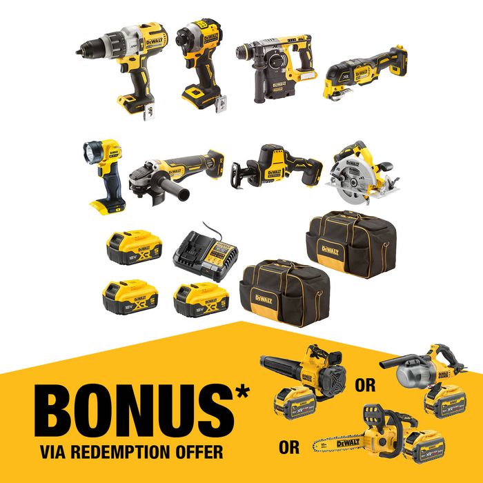 DeWALT 18V XR 5.0Ah 8 Piece Combo Kit DCZ801P3-XE