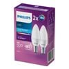 Philips P45 B15 LED 500Lm Cool Daylight 5W Candle - 2 Pack