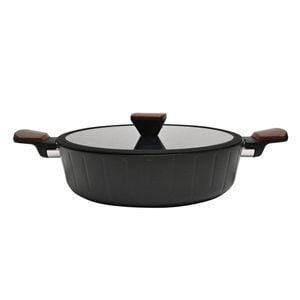 Classica Elegance 28cm Chef's Pan Non-Stick Cooking Frypan w/ Handle Black