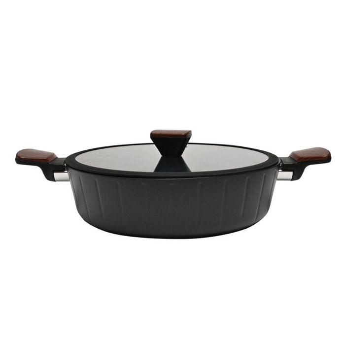 Classica Elegance 28cm Chef's Pan Non-Stick Cooking Frypan w/ Handle Black
