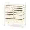 Costway 12-drawer Rolling Storage Cart Paper Organizer Utility Trolley