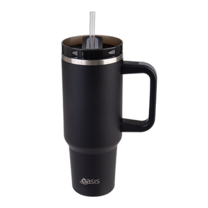 Oasis 1.2L Stainless Steel Commuter Travel Tumbler - Black