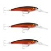 3x Rapala 11cm Saltwater X Rap Deep Hardbody Fishing Lures - Twilight Zn UV