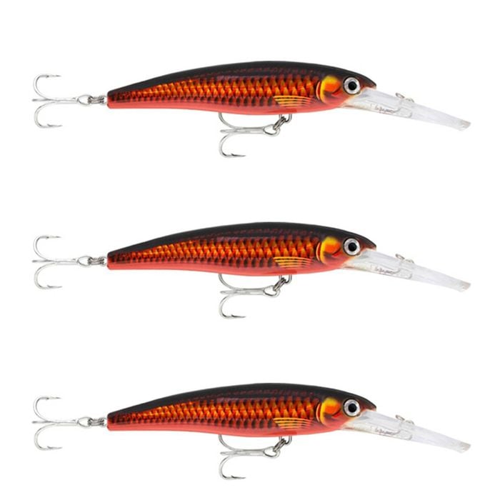 3x Rapala 11cm Saltwater X Rap Deep Hardbody Fishing Lures - Twilight Zn UV