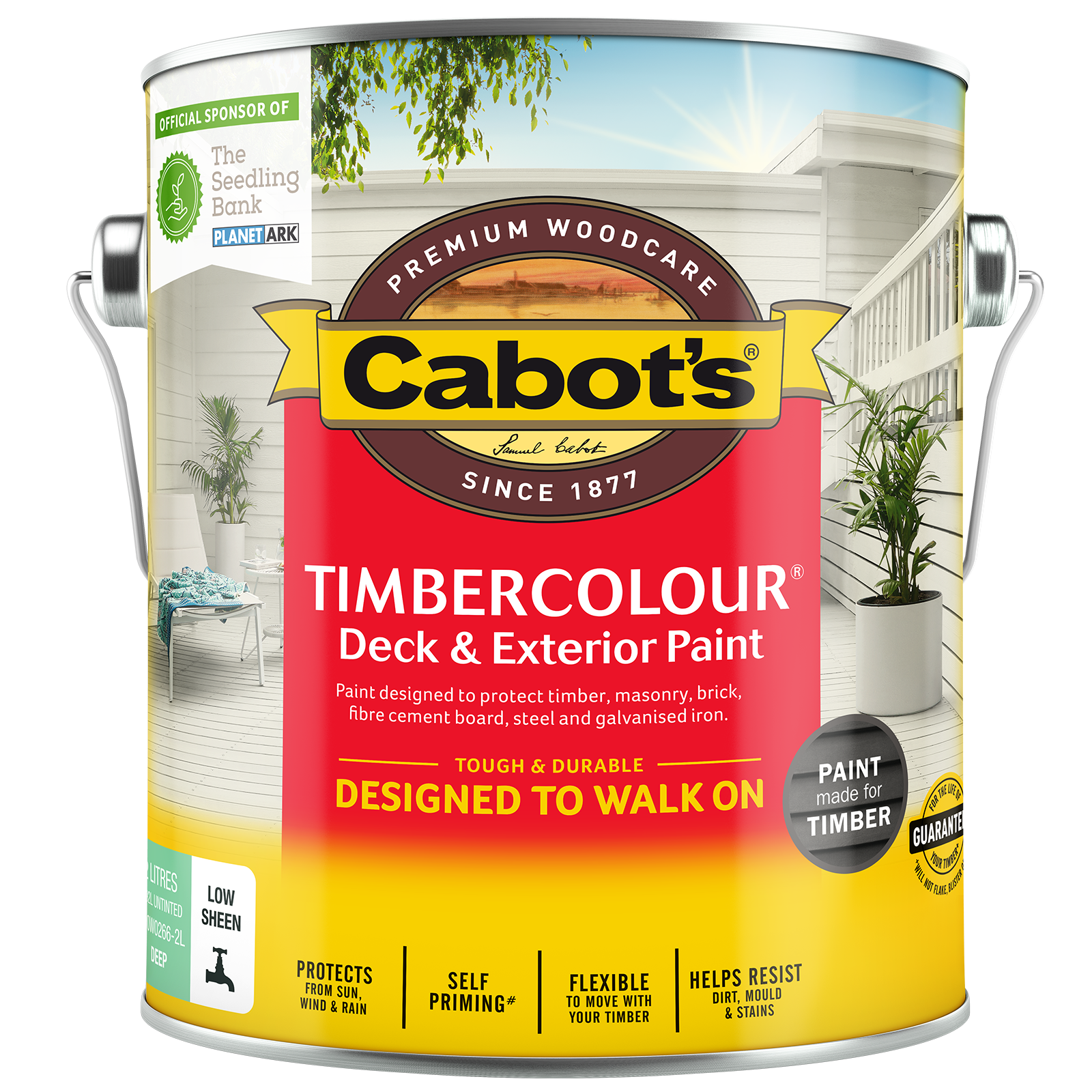 Cabot's 4L Deep Base Timbercolour Deck & Exterior Paint thumbnail 2