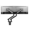 Desky Dual Slim Aluminium Monitor Arm - Space Grey