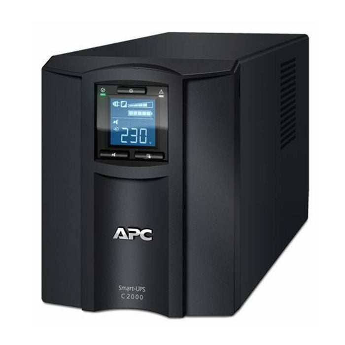 APC Smart-UPS C 2000VA/1300W Line Interactive UPS, Tower, 230V/16A Input, 6x IEC C13 Outlets, Lead Acid Battery