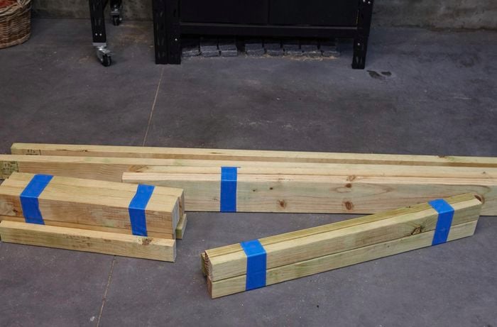 DIY Step Image - How to build a D.I.Y. timber garden arbour . Blob storage upload.