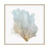 Artey | Delicate Coral I - Framed Canvas - Natural Frame - 120 x 120cm