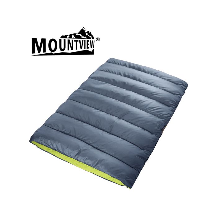 Mountview Camping Sleeping Bag -10℃ Double Grey