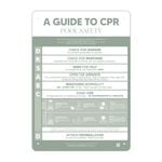 Designer Pool CPR Safety Sign Green