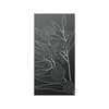 Walpix 1775 x 875 x 2mm Perforated Aluminium Decorative Screen Folded Profile Eucalyptus - Charcoal