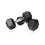 Premium Rubber Hex Dumbbell-32.5KG Pair