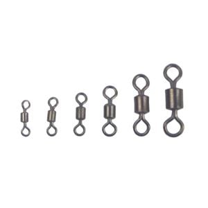 Swimerz Rolling Swivels Black Nickel, Size 2, 30 Pack