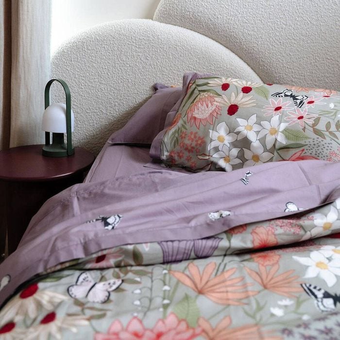 100% Cloud Cotton Duvet Quilt Cover Set w/ 2 Pillow Cases in Serena - Double - Multicoloured | Double | 100% Cotton